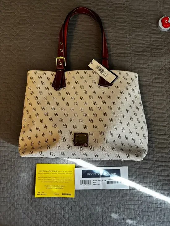 Dooney & Bourke Gretta Emily Tote in Bone - NWT