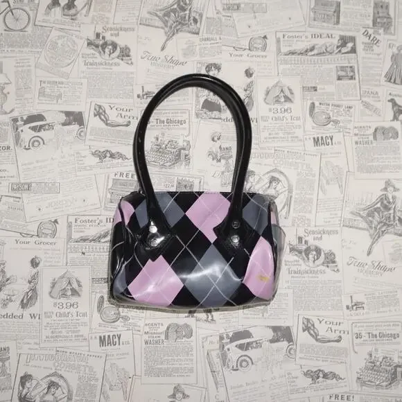 Vintage Y2K Jlo Accessories argyle plaid pattern micro purse