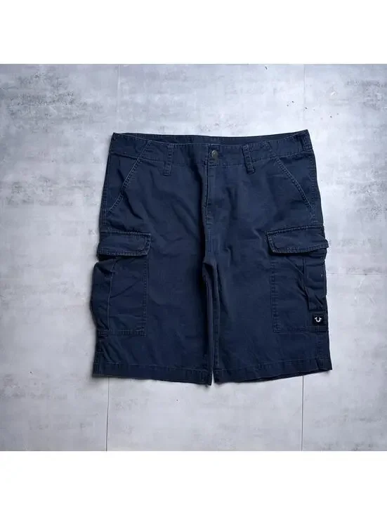 Y2K True Religion 00s Navy Cargo Shorts