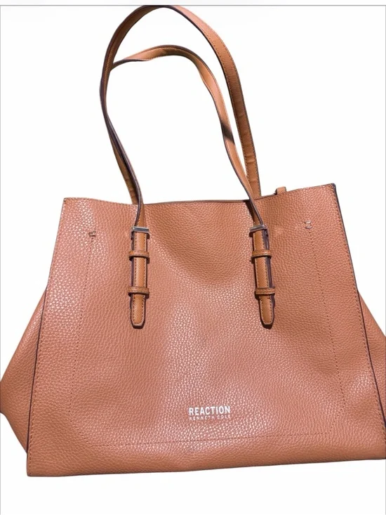 Kenneth Cole‎ Reaction Brown Pebbled Leather Tote