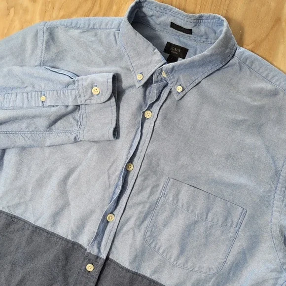J.Crew Oxford Slim Button Down Long Sleeve Shirt Men's Size L