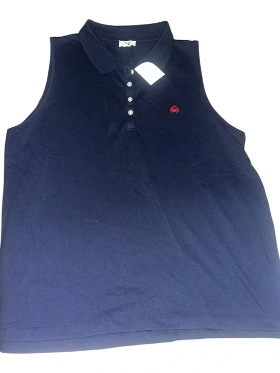 J. Crew Sleeveless Polo Tank Top with Red Crab NWT