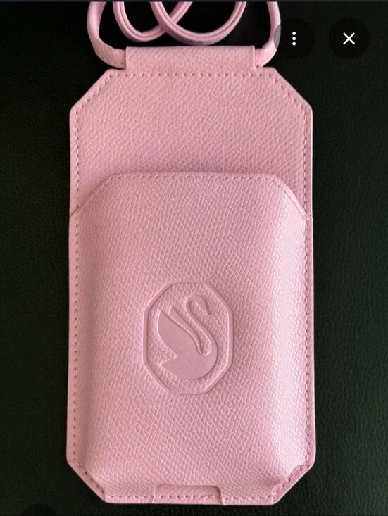 PINK SWAROVSKI Crossbody Phone Case Pouch