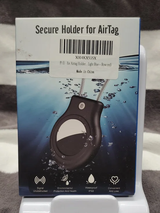 Secure Holder for AirTag - Black
