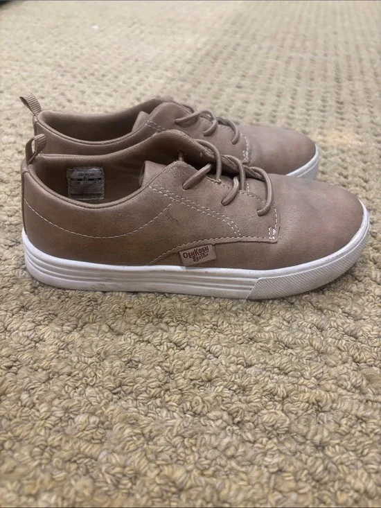 OshKosh B'gosh Kids' Brown Putney Oxford Slip On Sneakers Size 13 Boys
