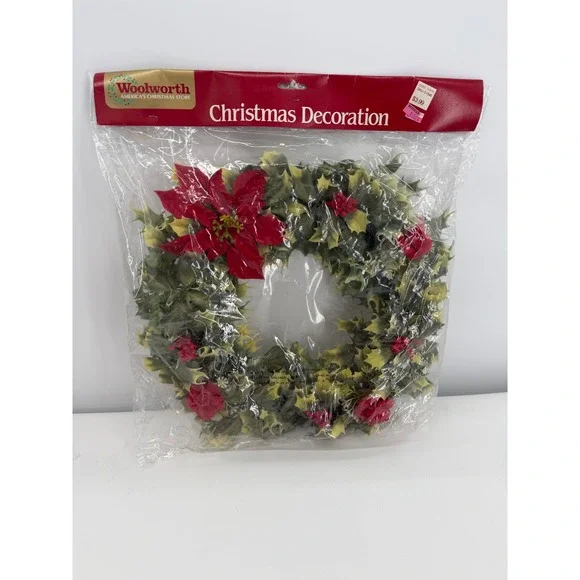 Woolworth Christmas Wreath Vintage 12