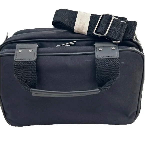 Leif Los Angeles Messenger Bag Black Multi Compartment Techwear Minimalist‎