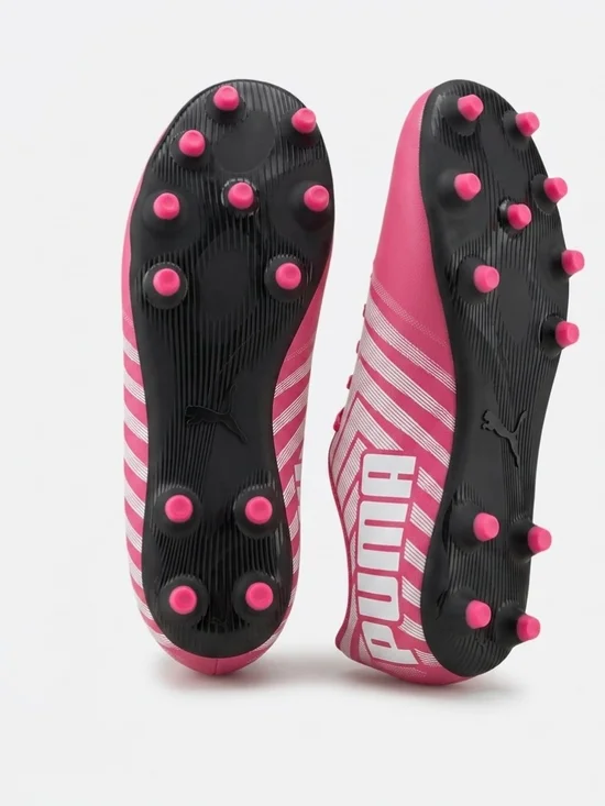 Puma Kids Pink and Black Soccer Cleats