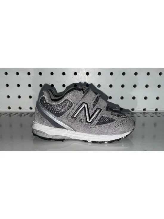 New Balance 888v2 Boys Baby Suede Athletic Shoes Size 3 WIDE Gray Hook & Loop