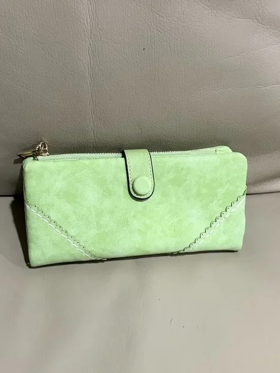 Lady Bei Bei Faux Suede Wallet