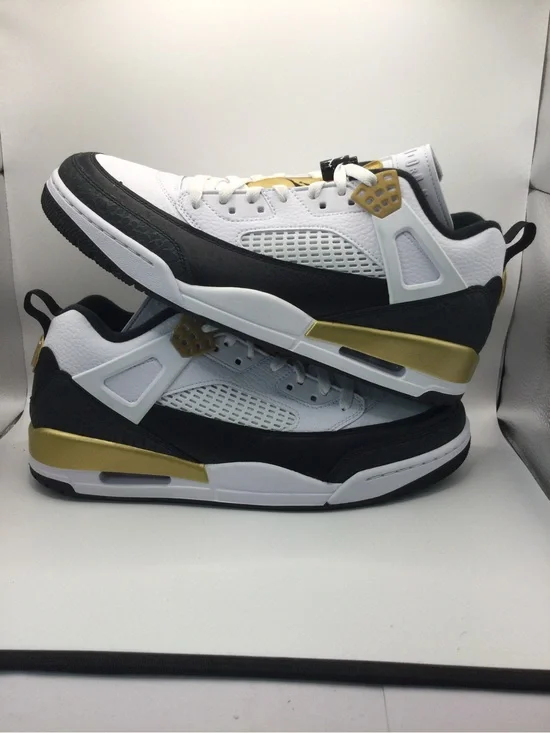 Jordan Low-Top Sneakers - White, Black & Gold