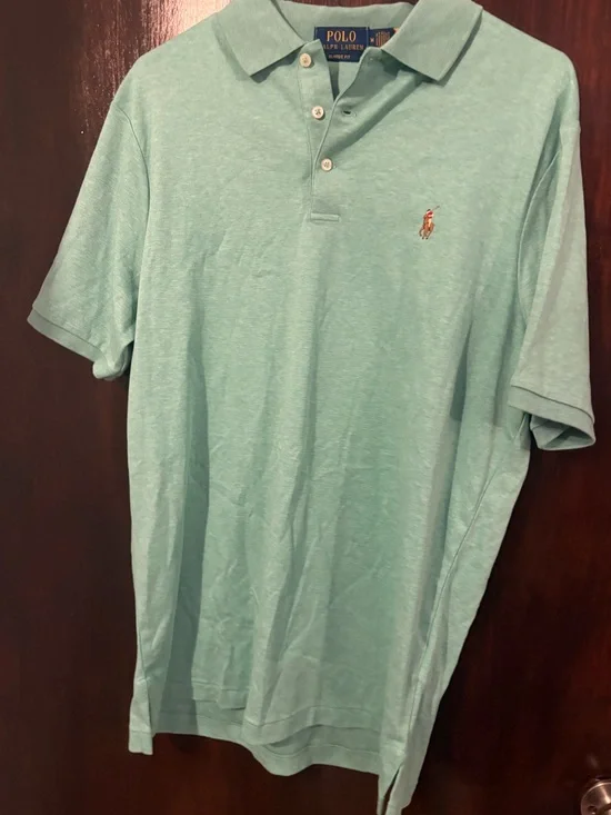 Bundle 3 for $25. Polo by Ralph Lauren Seafoam Green Polo Shirt. Size M.