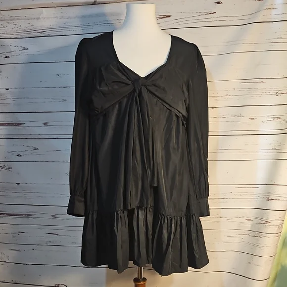 Zara Black Long Sleeve‎ Dress