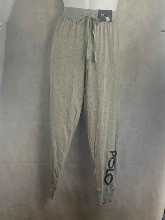 Polo Ralph Lauren Men's Logo Jogger Lounge Pajama Pants, Andover Gray, XL