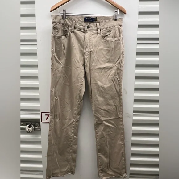 Polo by Ralph Lauren Men's Khaki Straight-Leg Chinos 32/30