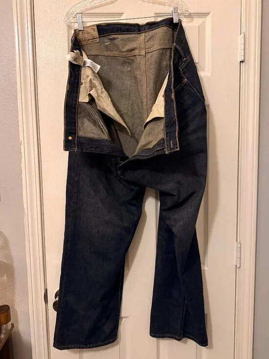 Polo Ralph Lauren Dark Wash Jeans 46x30 Straight Bootcut Denim