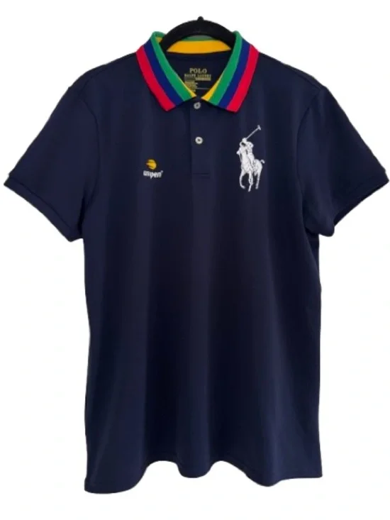 Polo Ralph Lauren Performance US Open Navy Blue Short Sleeve Polo Shirt