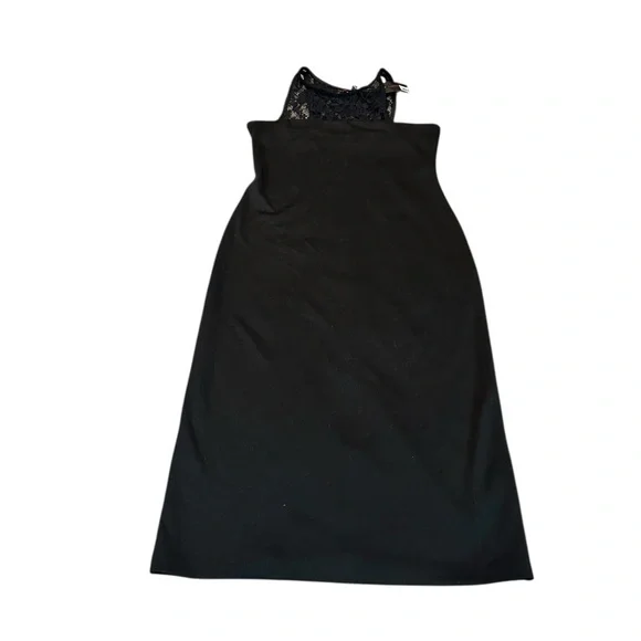 MATERIAL GIRL black curve hugging dress nwt