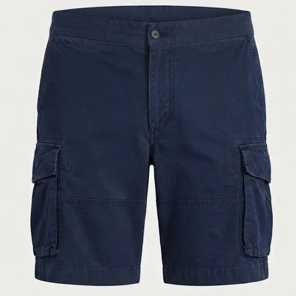 NEW Polo Ralph Lauren Mens Big & Tall Cargo Shorts 48 Aviator Navy - CJ