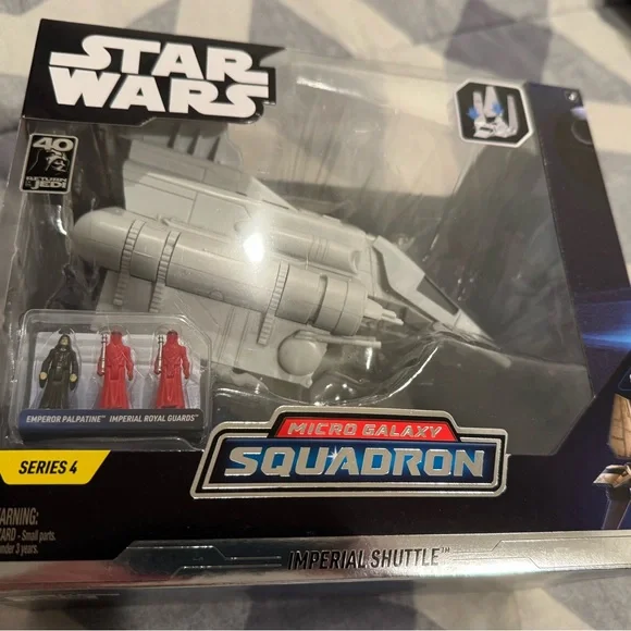 STAR WARS MICRO GALAXY SQUADRON IMPERIAL SHUTTLE #0088 Series 4 ROYAL GUARDS MIB