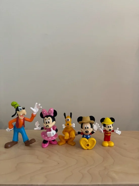 Disney Kids Toy Set - Mickey, Minnie, Pluto, Goofy Figures (Multicolor)