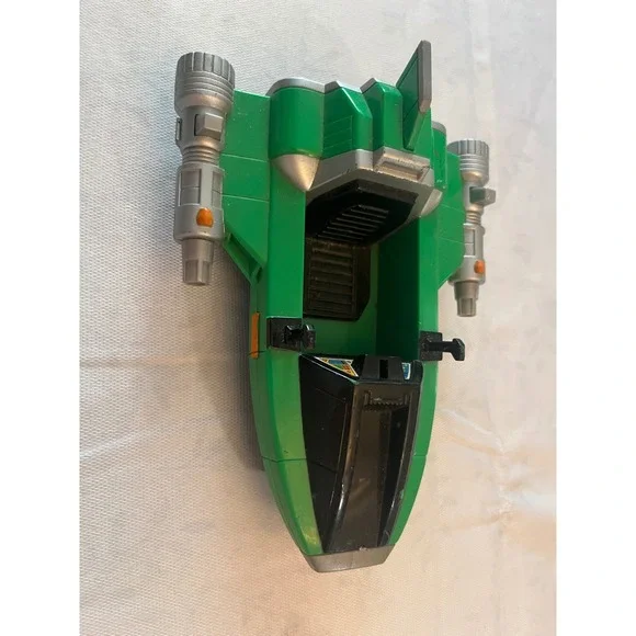 Vintage‎ 1998 Bandai Power Rangers Lost Galaxy Green Jet Jammer Vehicle Toy