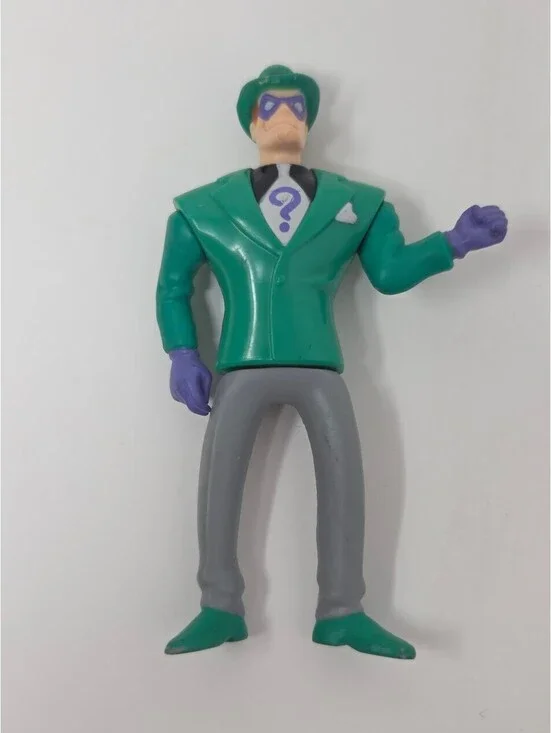 1993 McDonalds DC Comics The Riddler Green Suit Toy Figure