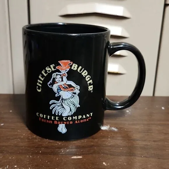Cheeseburger Coffee Company Aloha Coffee Mug 12 oz. Lahaina Maui
