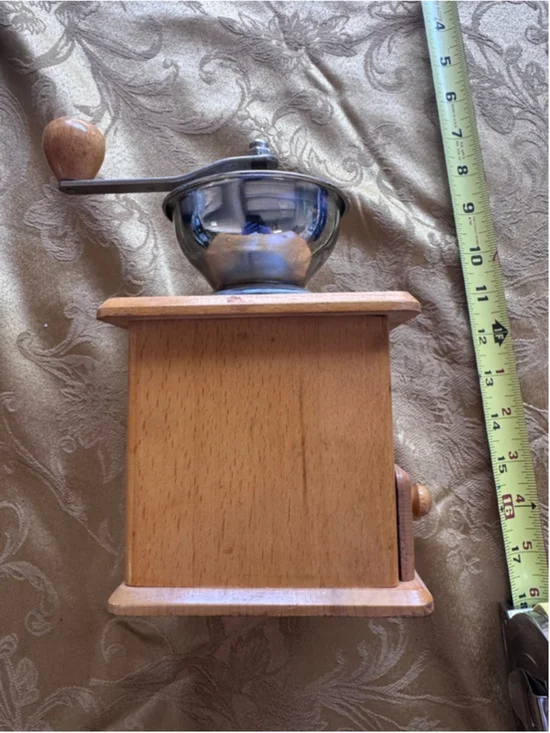 Vintage Cheese Grinder Grater Drawer Wood Metal