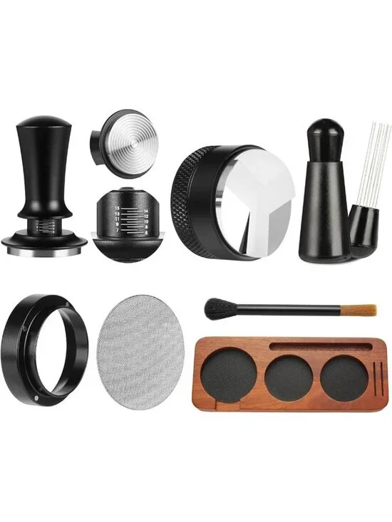 7-Piece Espresso Accessory Set | WDT Tool & Tamper for Perfect Coffee Brewing