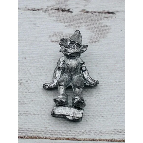 Vintage Metal Goblin Gnome Figurine Miniature Tabletop Gaming RPG Fantasy Small