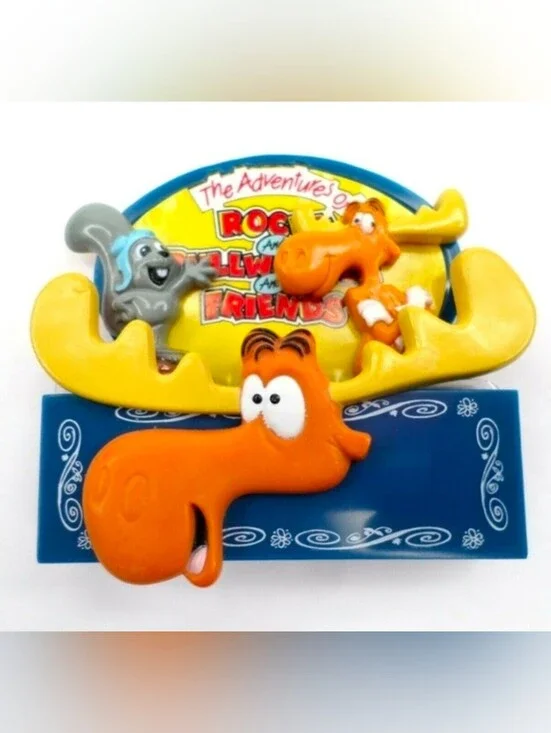 Rocky and BULLWINKLE REFRIDGERATOR MAGNETS SET 