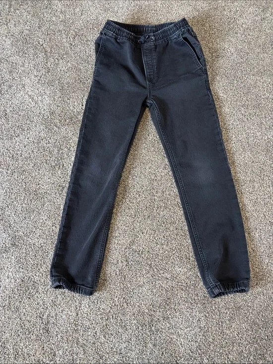 Boys GAP Black Elastic Waist Jeans Size Large (10)