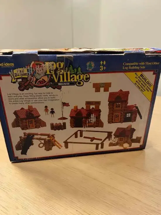 Paul Bunyan Log Village Build & Play Set