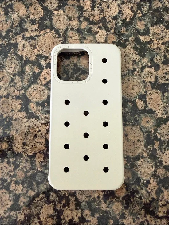 Casetify Cream Dot Case iPhone 15 Pro Max