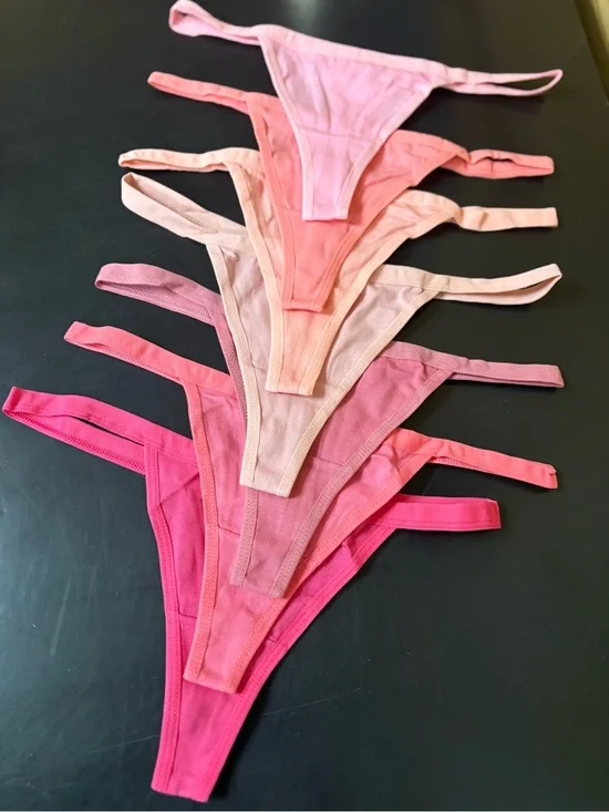 Full Lot of 42 Thongs SHEIN Pink Gradient all Sizes New In Packaging