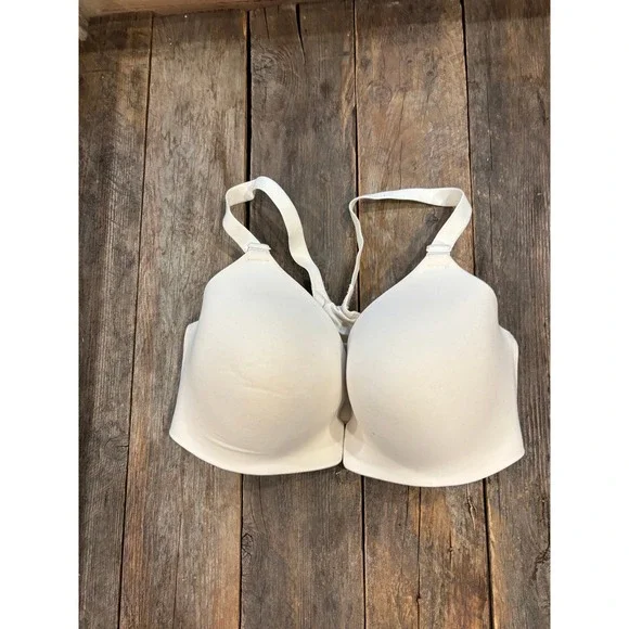 Soma Enbliss Front Closure Racerback Bra Beige Off White 34DD‎