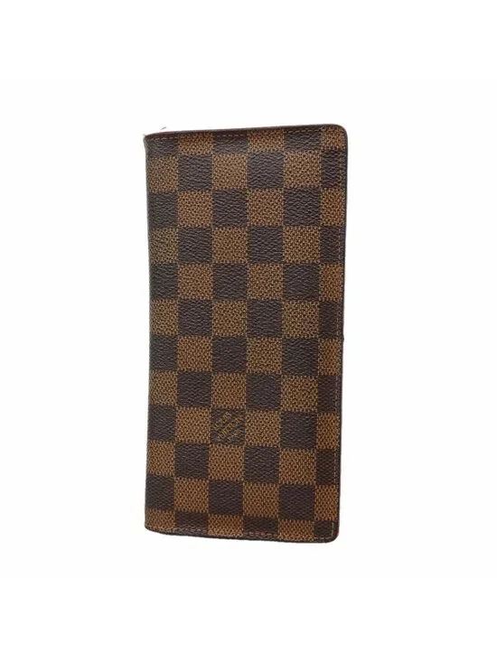 Louis Vuitton Wallet Damier Portefeuille Brazza Ebene