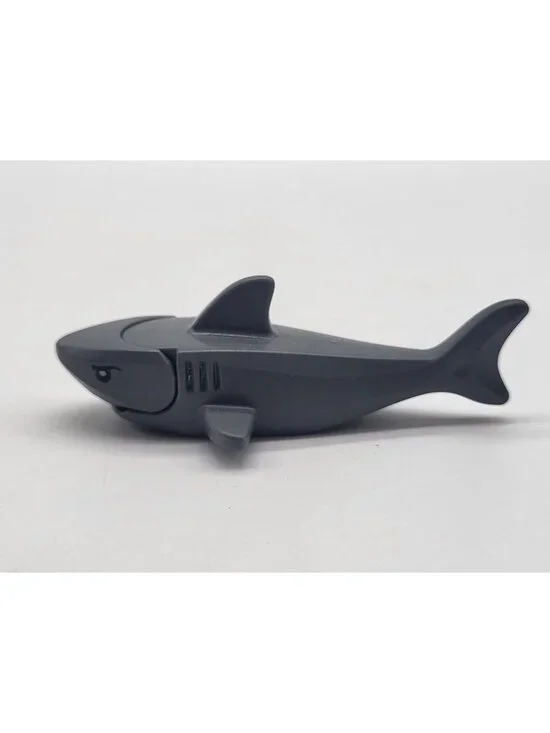 Lego Shark Rounded Nose Debossed Gills Figure 14518c04pb01