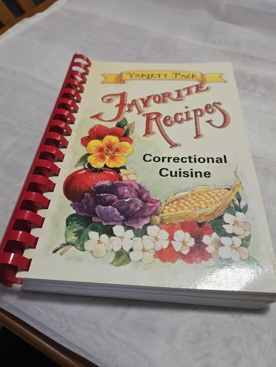 Favorite Recipes Correctional Cuisine Recipe Book - Red