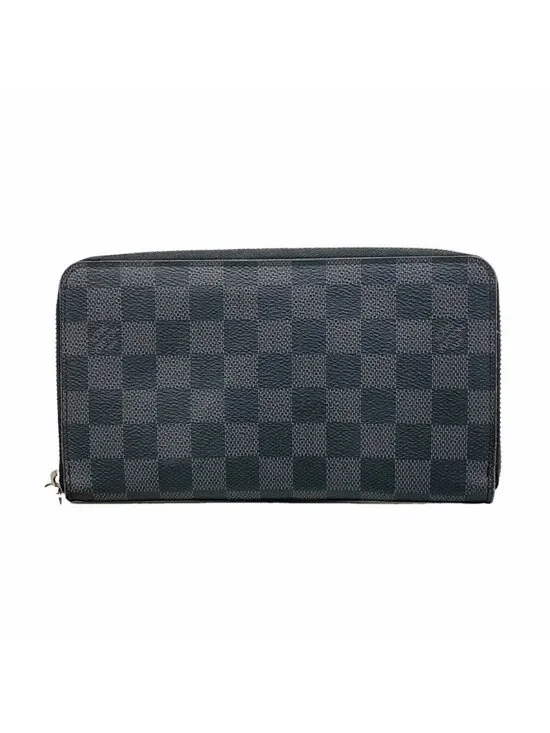 Louis Vuitton Wallet Damier Graphite Zippy Organizer NM Gray Black
