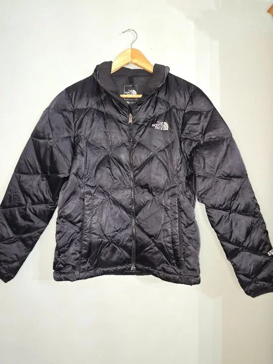 North Face Women's Black 550 Goose Down Puffer Jacket, Size M, Gently Used