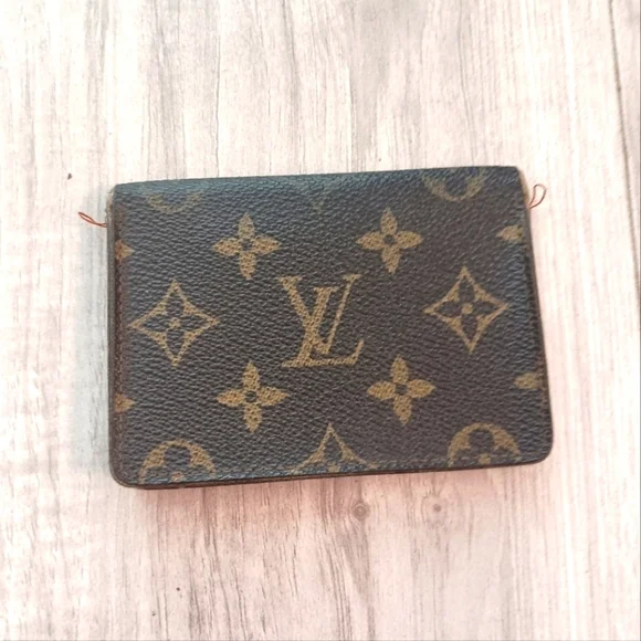 Vintage Louis Vuitton Pocket Organizer Monogram Card Case Authentic