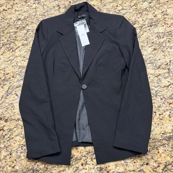 NEW Urban Outfitters Womens Black Single Button Blazer Jacket Size Small ws