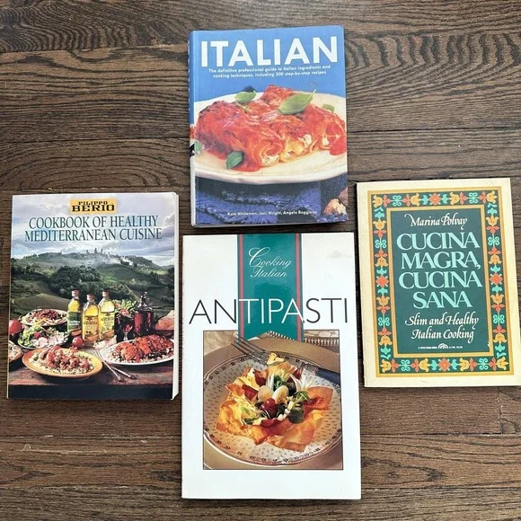 Cookbook Italian Lot 4 Italian Antipasti Mediterranean Healthy Diet Recipes‎