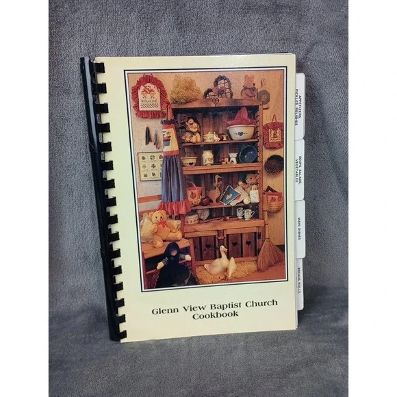 Glen View Baptist Church Cookbook‎ Winston-Salem, NC 1991 Vintage Spiral