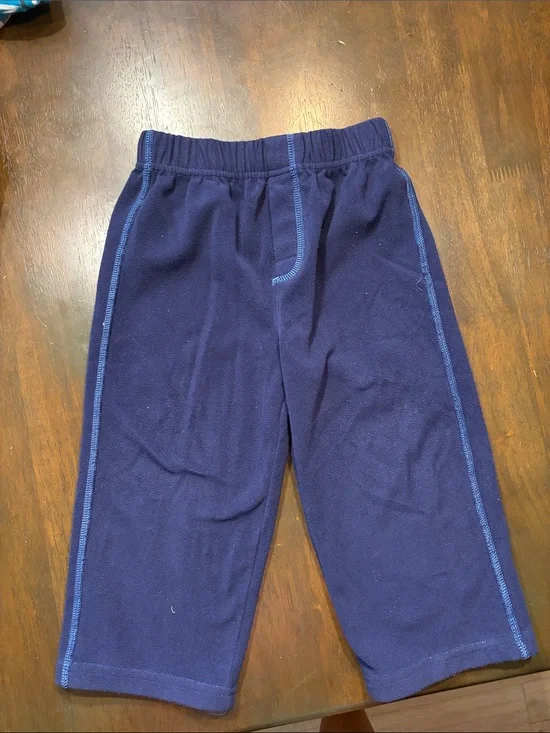 Vintage Carters baggy Toddler Navy Blue Knit Pull-On Bottoms