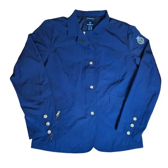Horze Crescendo Blue Equestrian Show Jacket Competition Coat Women's US 10 EU 40