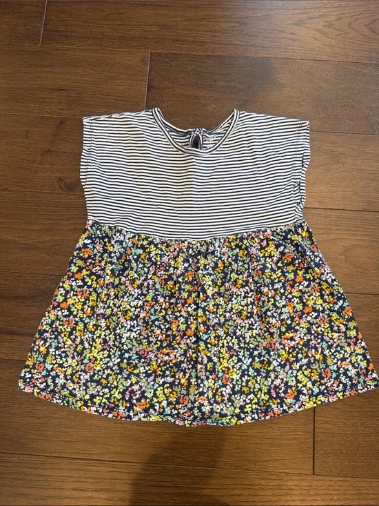 Carter's Girls Striped and Floral Top Size 8 - C34-092