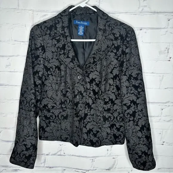 Evan Picone size 10 petite black blazer‎